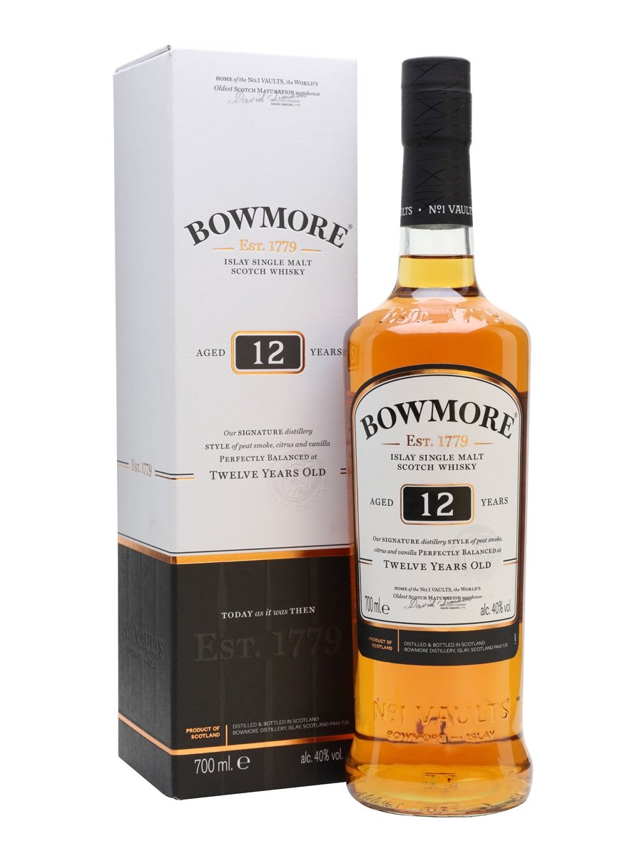Bowmore Single & Luekens Scotch Spirits - 750ml Malt 12Yr Wine
