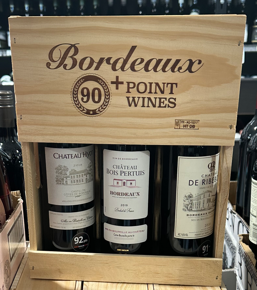 Lot De 3 Paires De Chaussettes ED9360 Blanc Rouge Bordeaux